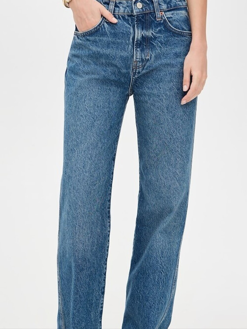 Reformation Cynthia Jeans - High Rise Straight Leg 90s Minimalist - Picture 1 of 10